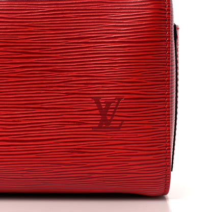 Louis Vuitton Epi Speedy 25 Castillan Red 6 of 11