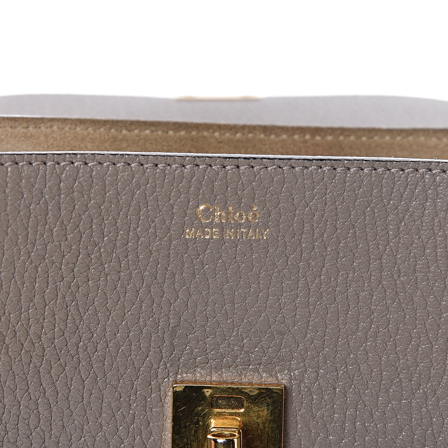 Chloe Grained Lambskin Mini Drew Shoulder Bag Motty Grey 6 of 18