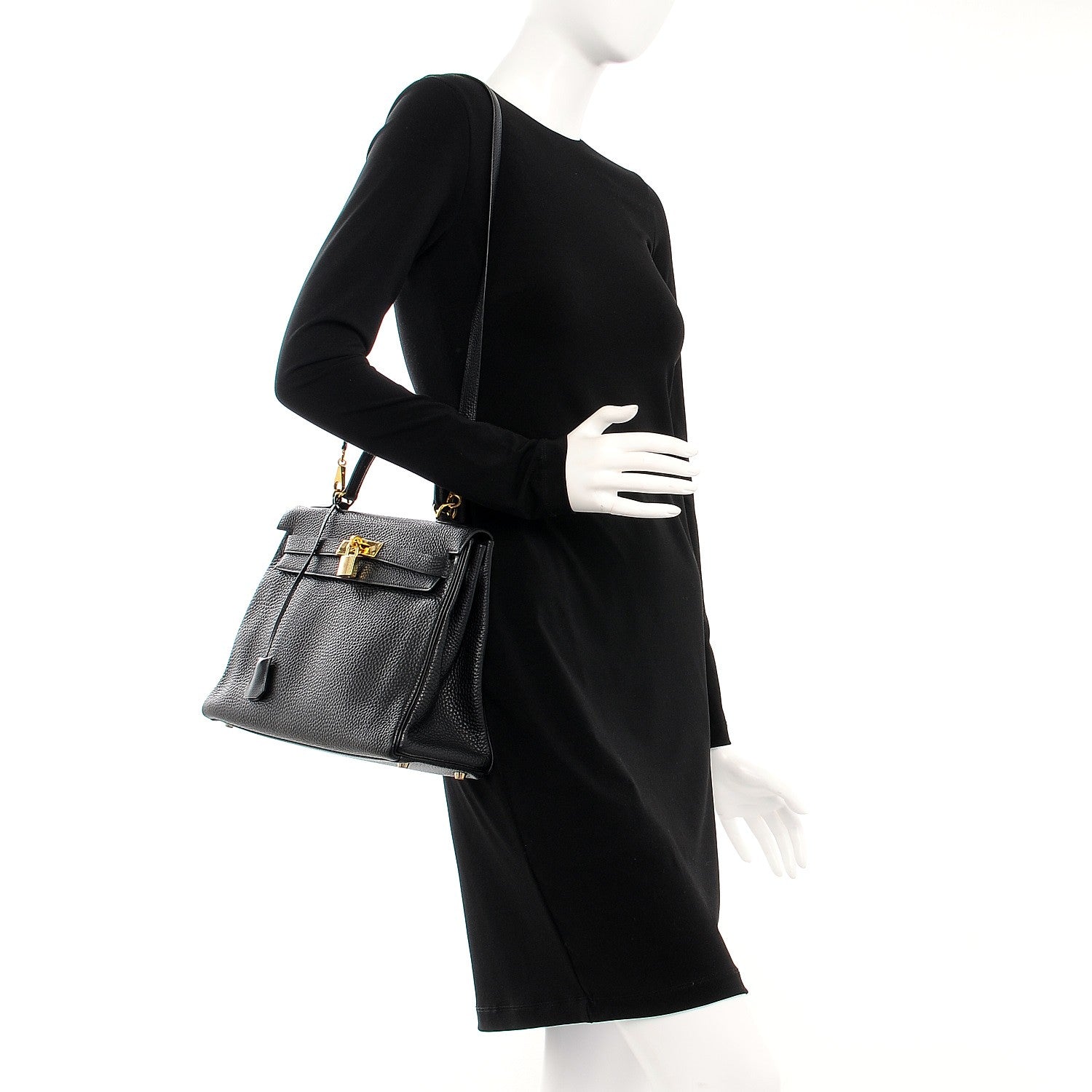 Hermes Togo Kelly Retourne 32 Black 2 of 31