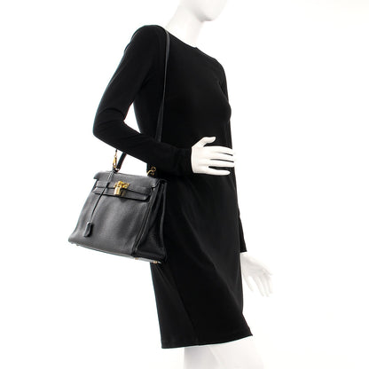 Hermes Togo Kelly Retourne 32 Black 2 of 31