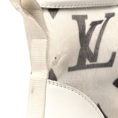 Louis Vuitton Technical Fabric Calfskin Monogram Giant Printed Stellar Sneaker Boots 39.5 8 of 11