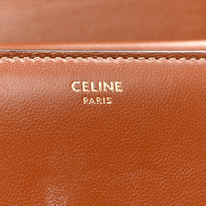 Celine Shiny Calfskin Triomphe Compact Wallet Natural Tan 7 of 8