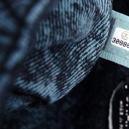 Chanel Denim Quilted Denimpression Flap Green Blue 7 of 10