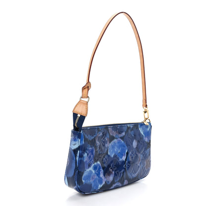 Louis Vuitton Vernis Ikat Pochette Accessories NM Grand Blue 3 of 9
