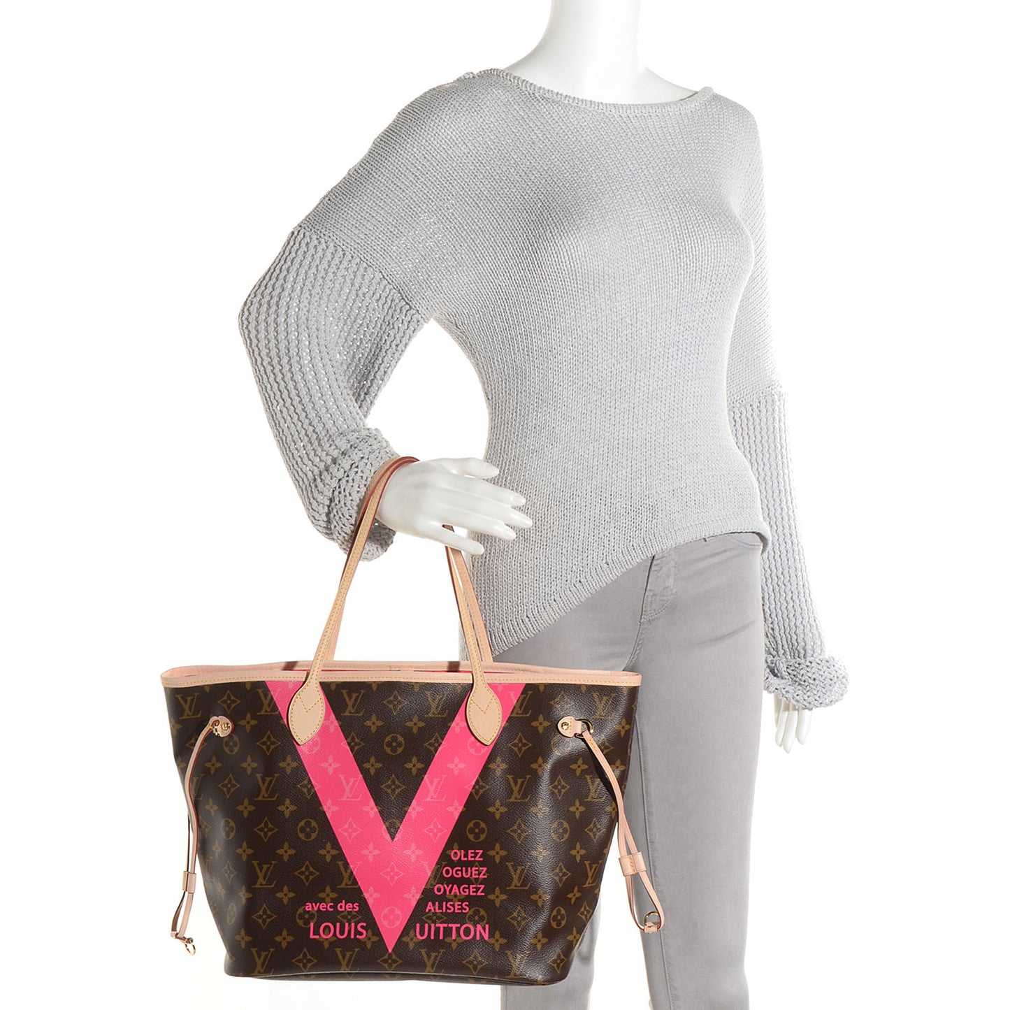 Monogram V Neverfull MM Grenade