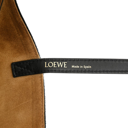 Loewe Pony Hair Medium Puzzle Fold Tote Black 6 of 9