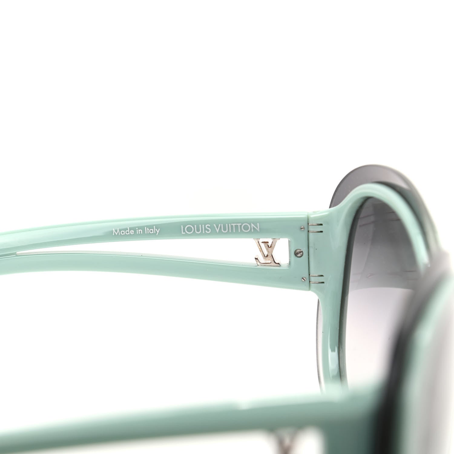 Louis Vuitton Acetate Two-Tone Frame Flore Sunglasses Z0452U Green 5 of 8