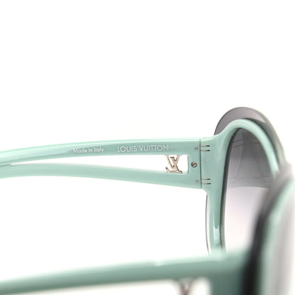 Louis Vuitton Acetate Two-Tone Frame Flore Sunglasses Z0452U Green 5 of 8