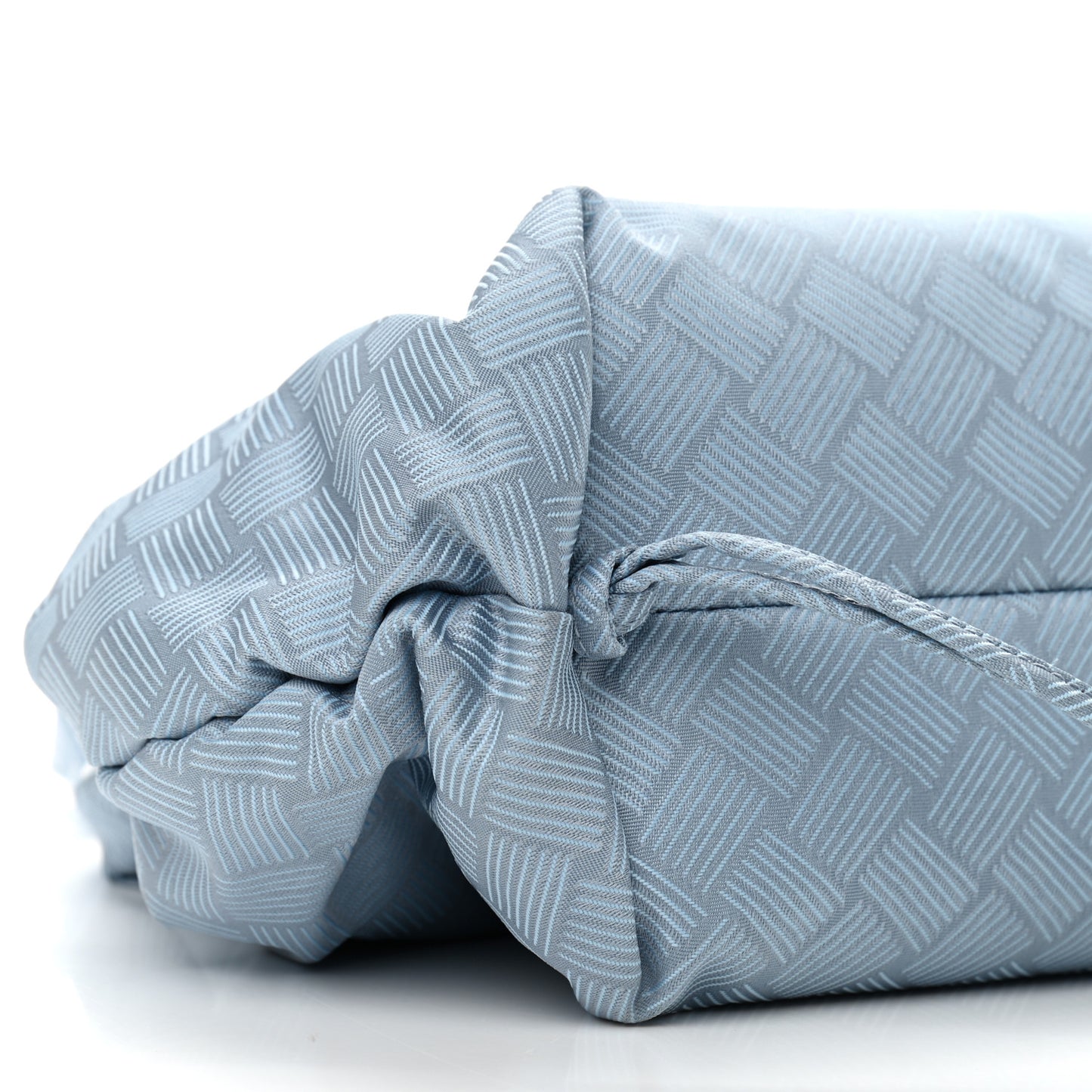 Fabric Intrecciato Small The Point Triangle Bag Light Blue