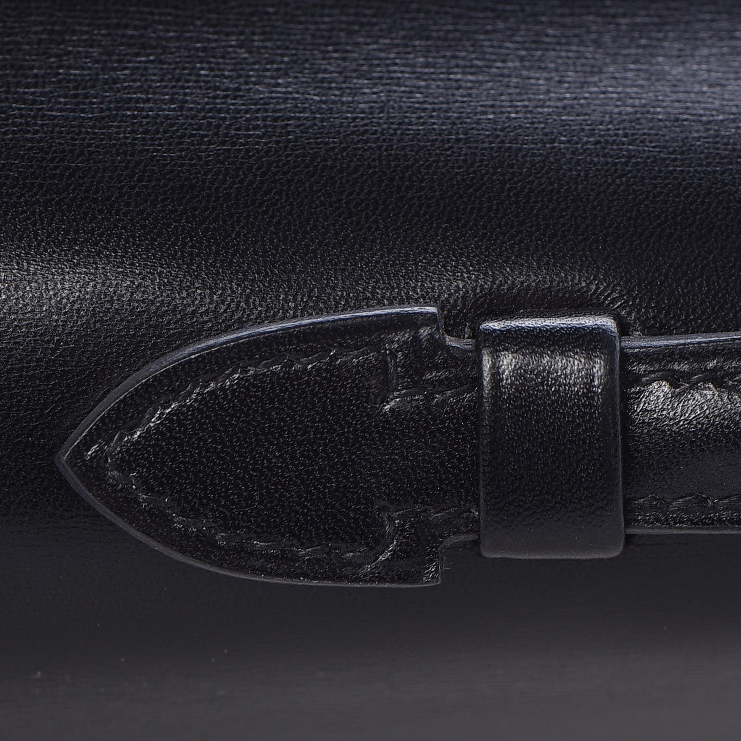 Box Kelly Cut Clutch Black