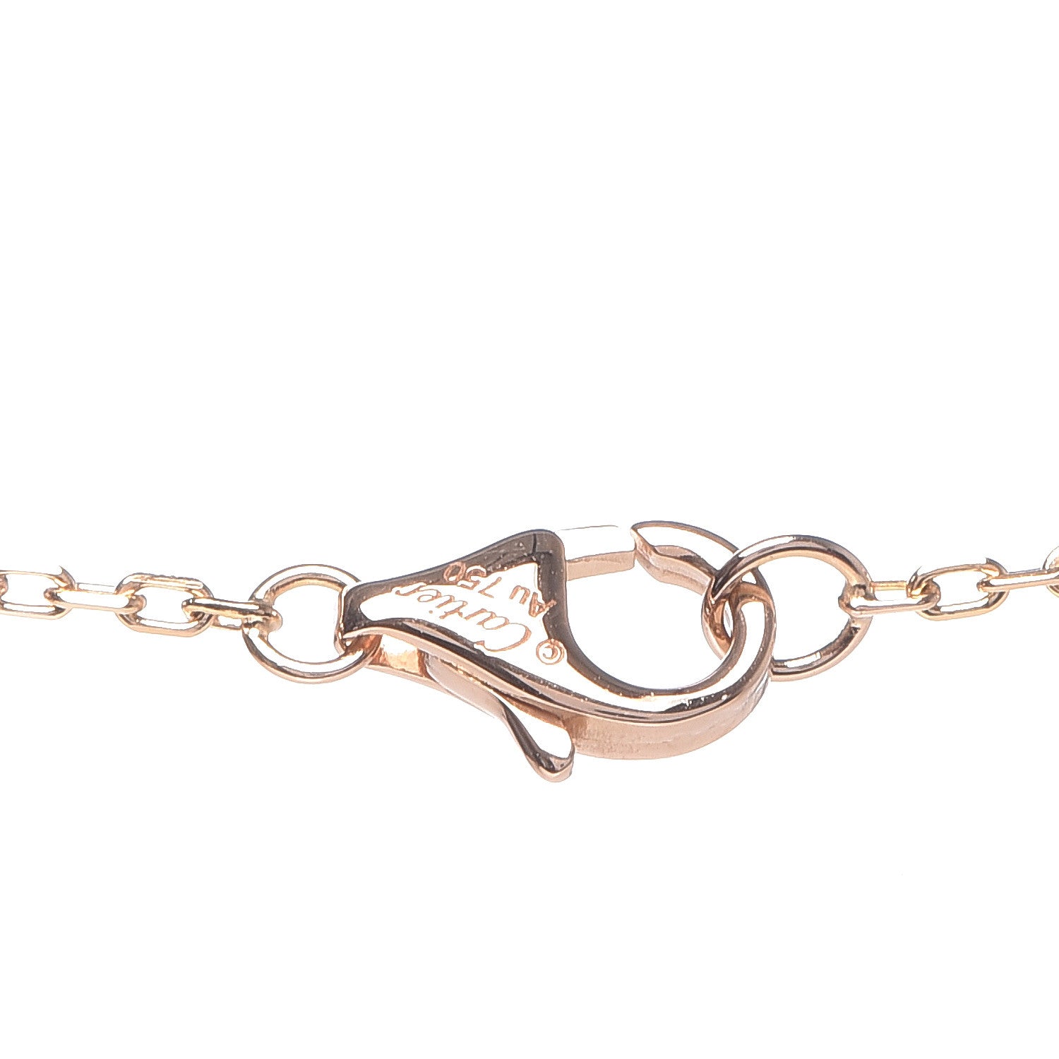 Cartier 18K Pink Gold Diamond Juste Un Clou Paved Pendant Necklace 5 of 7