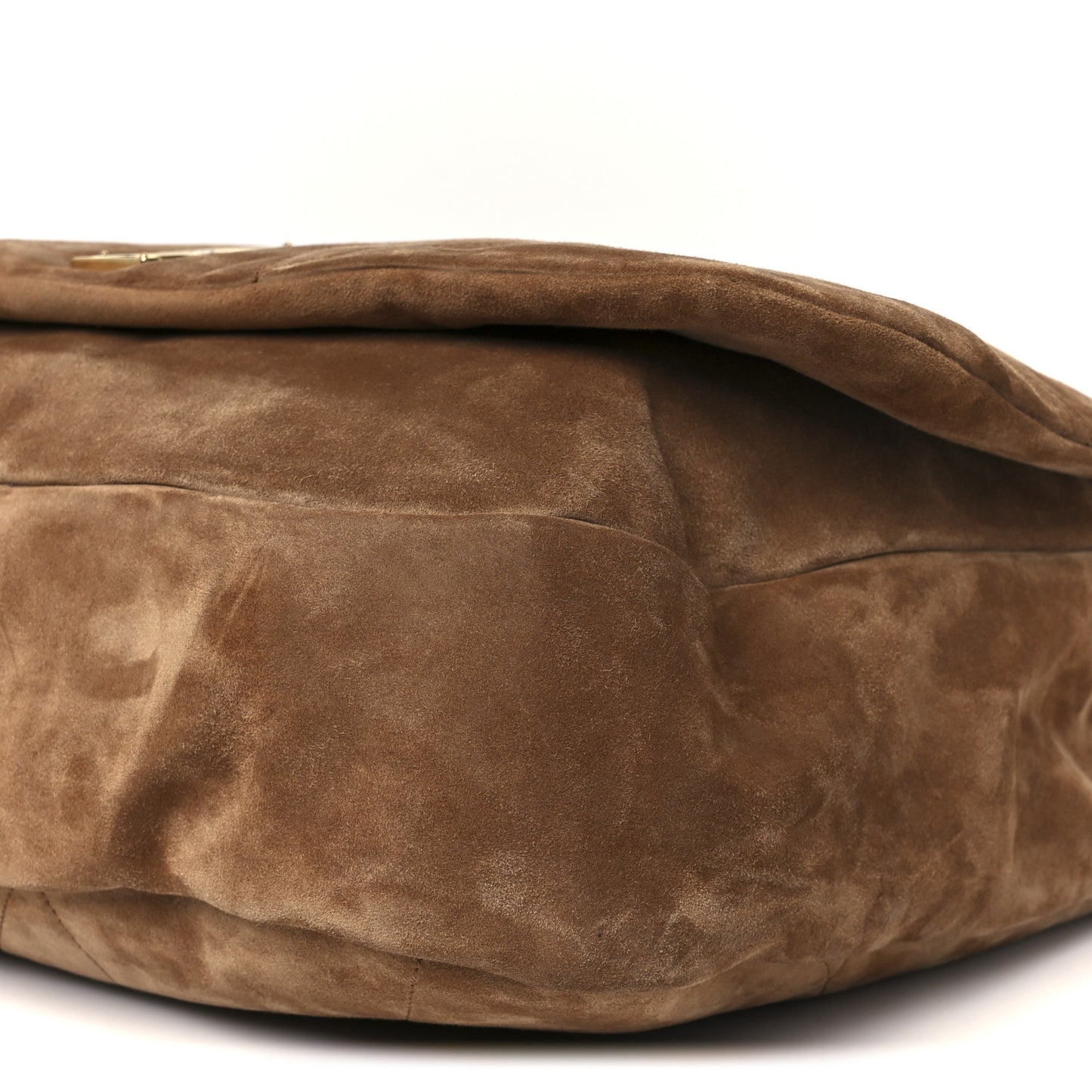 Suede Matelasse Monogram Large Jamie 4.3 Snuff