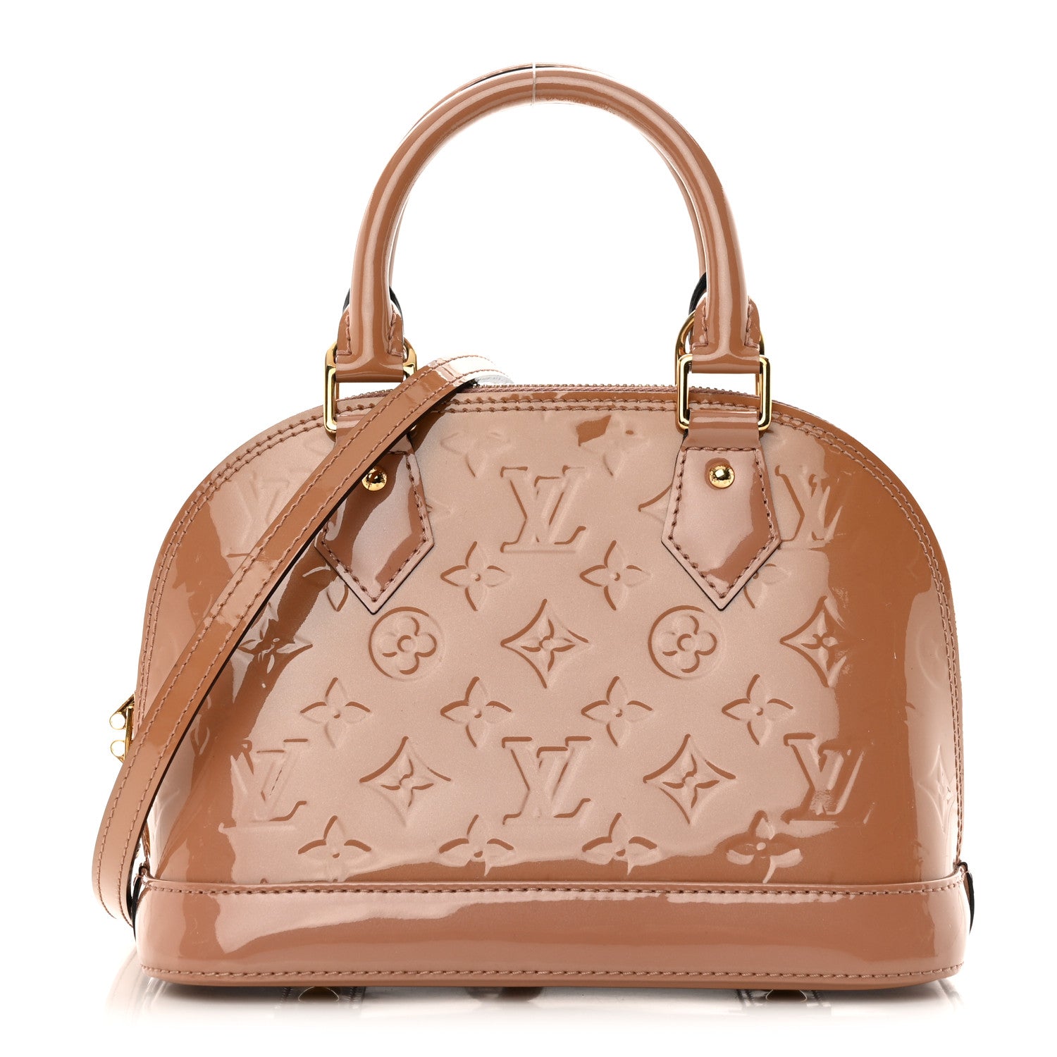Louis Vuitton Vernis Alma BB Rose Velours 1 of 11