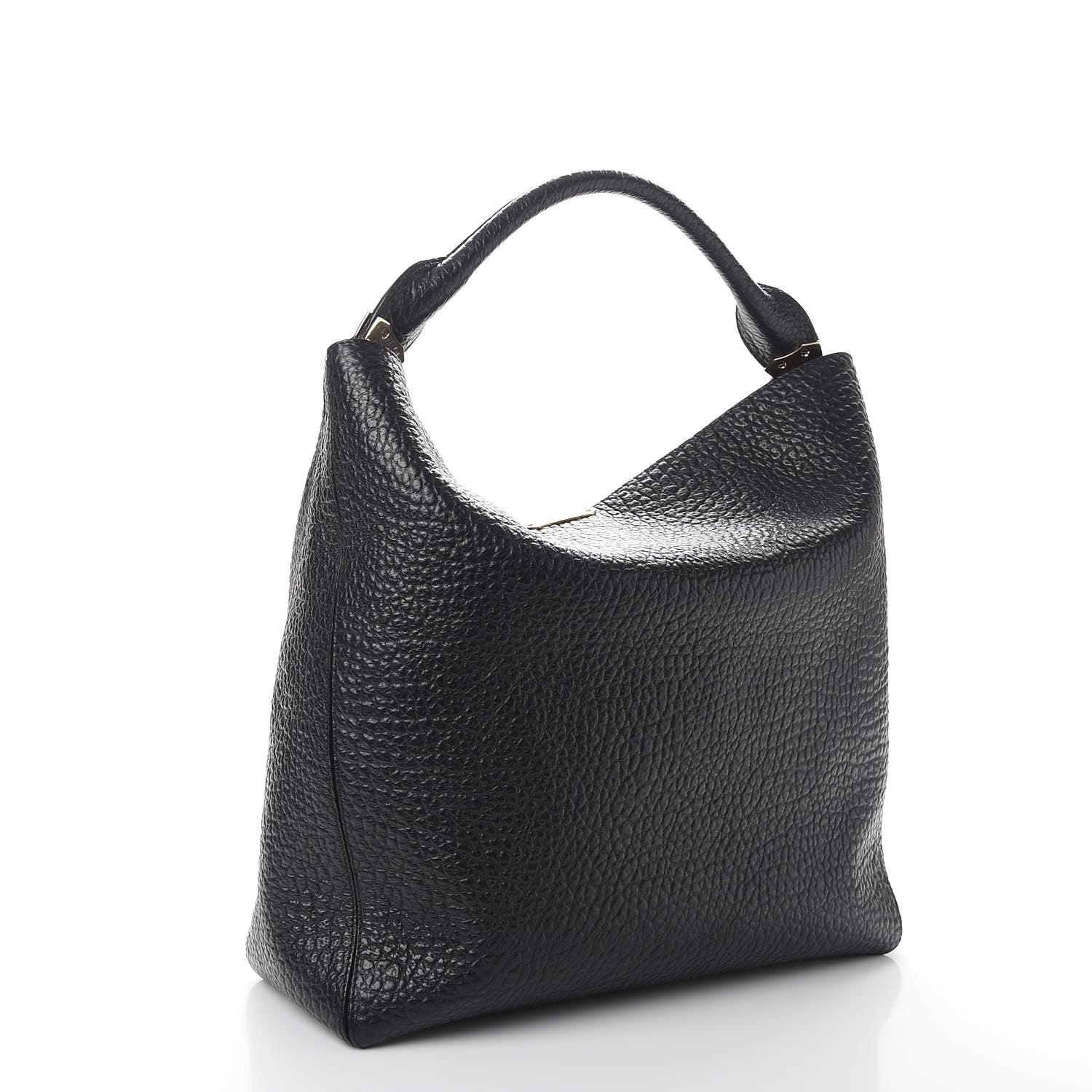 Burberry Heritage Grain Medium Lindburn Hobo Black 3 of 8