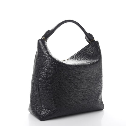Burberry Heritage Grain Medium Lindburn Hobo Black 3 of 8