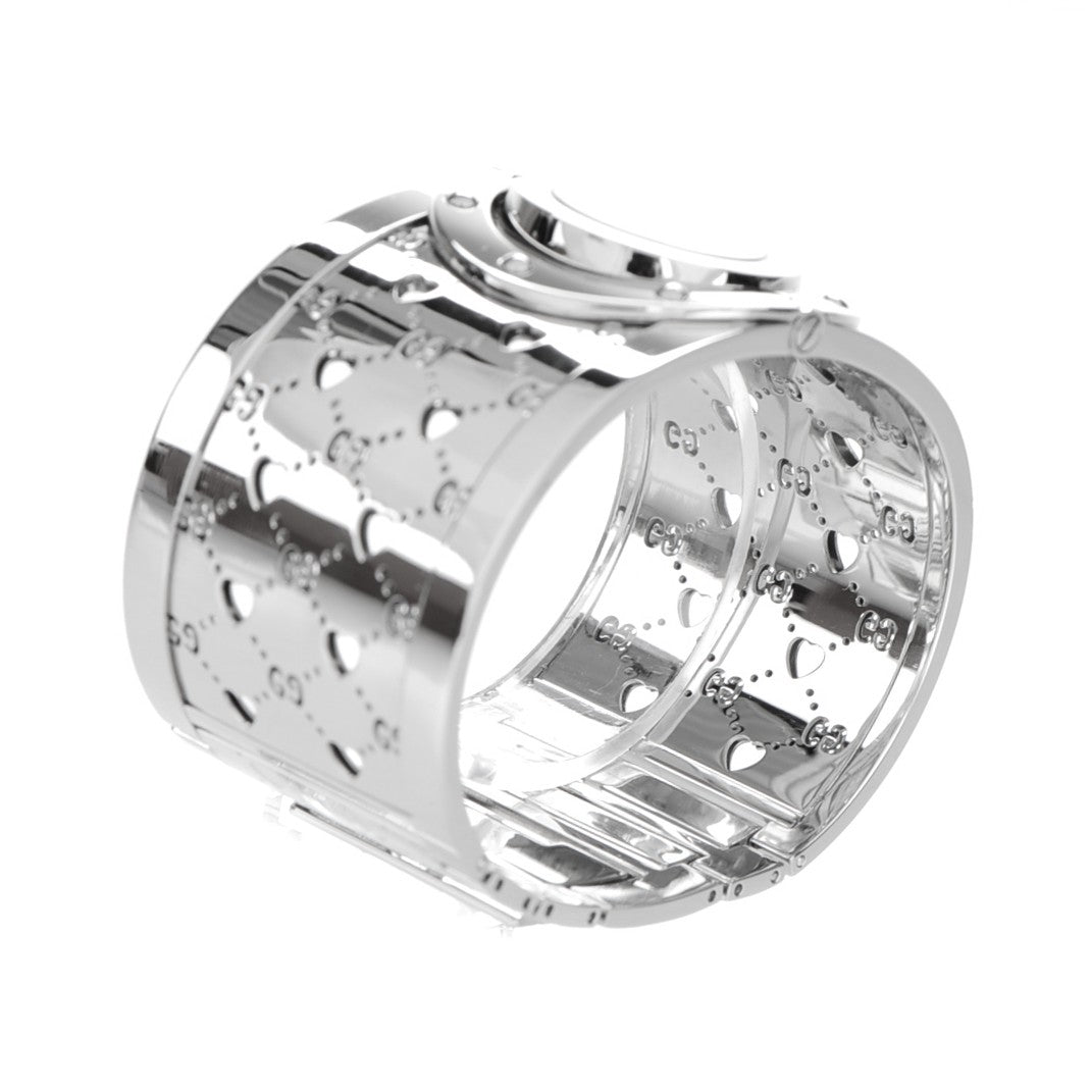 Stainless Steel Mother of Pearl 33mm Twirl Heart Quartz Watch