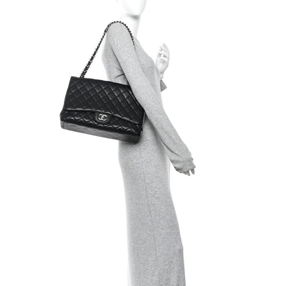 Chanel Caviar Maxi Single Flap Black 2 of 10