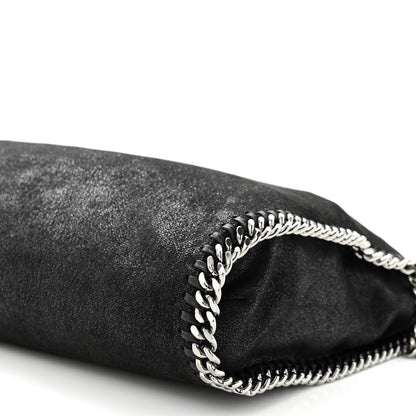 Stella McCartney Metallic Shaggy Deer Falabella Fold Over Tote Black 10 of 11