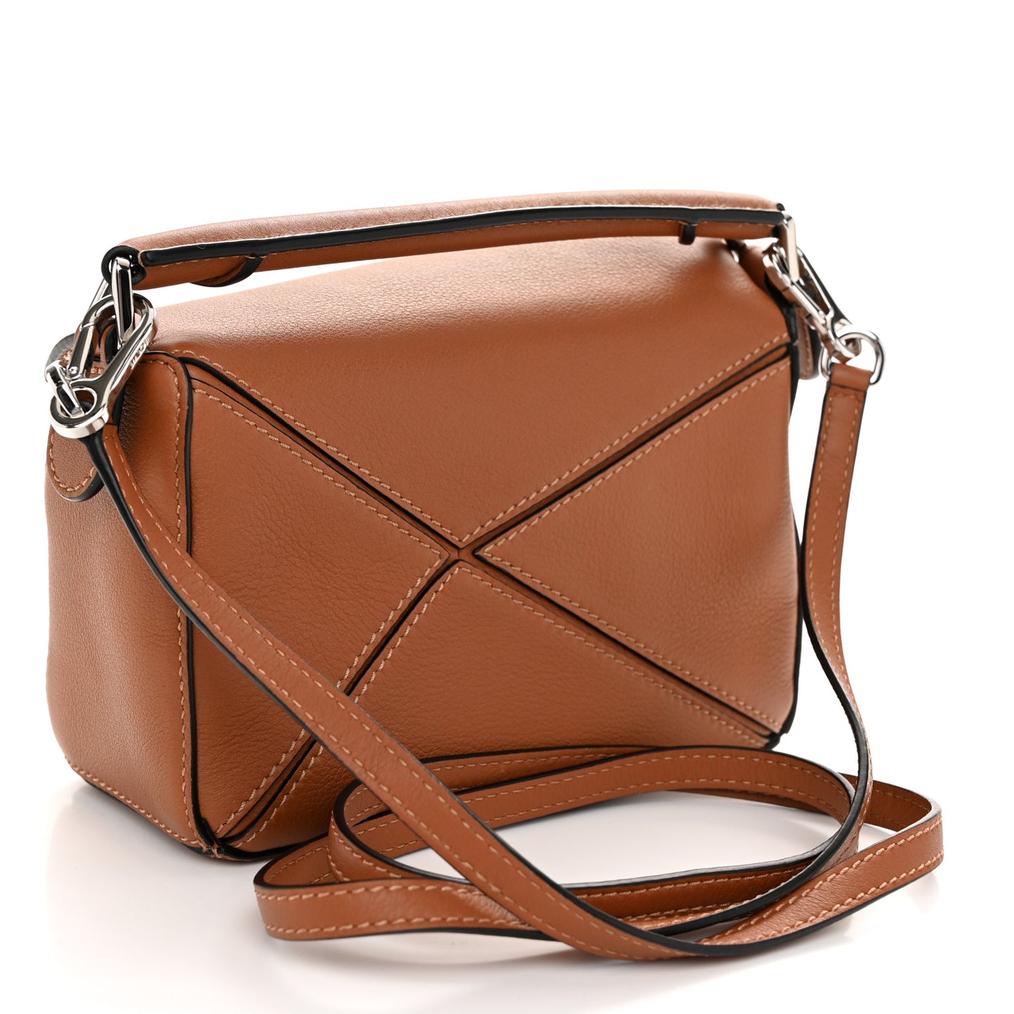Calfskin Mini Puzzle Bag Tan