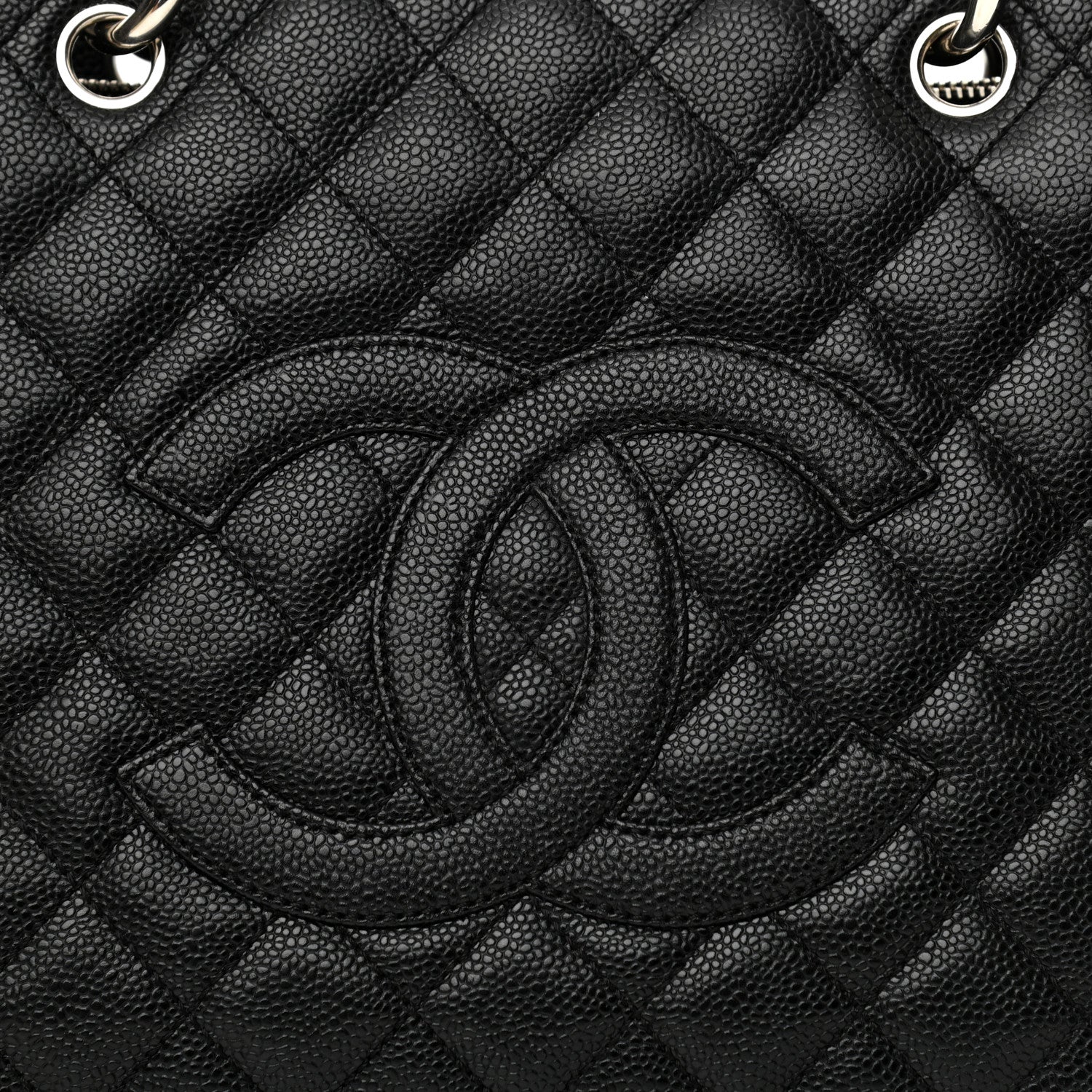 Chanel Caviar Quilted Grand Shopping Tote GST Black 8 of 10