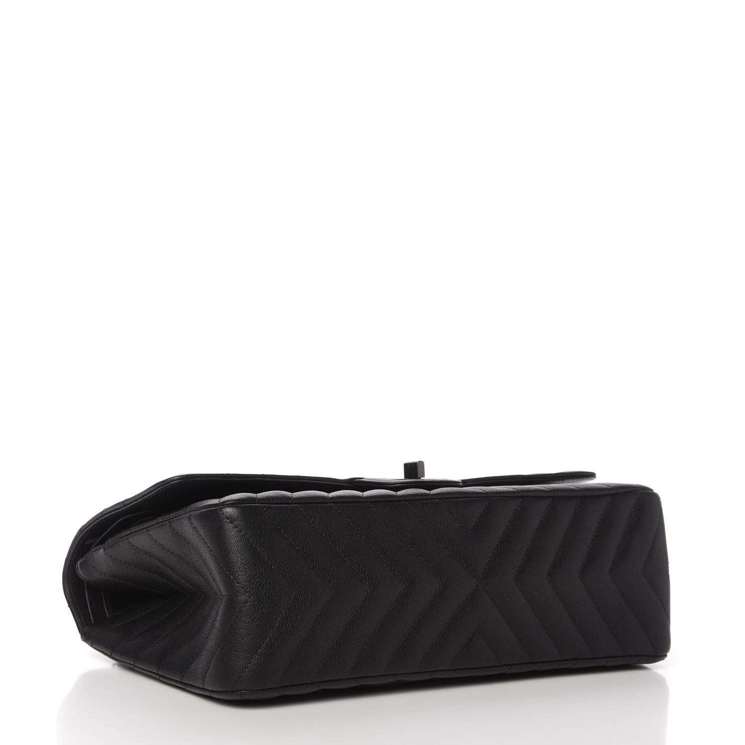 Chanel Sheepskin Chevron Quilted 2.55 Reissue 226 Flap So Black 4 of 10