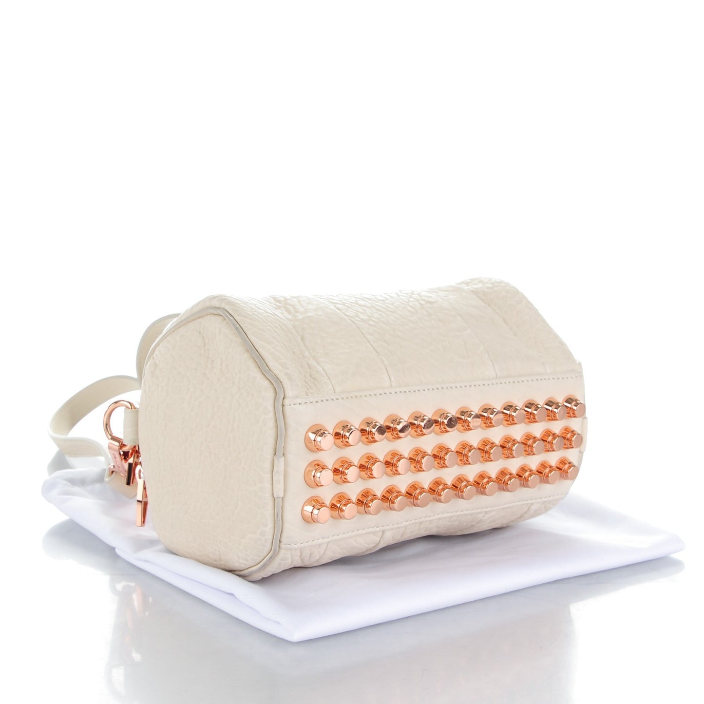 Pebbled Lambskin Mini Rockie Opaline Rose Gold Hardware
