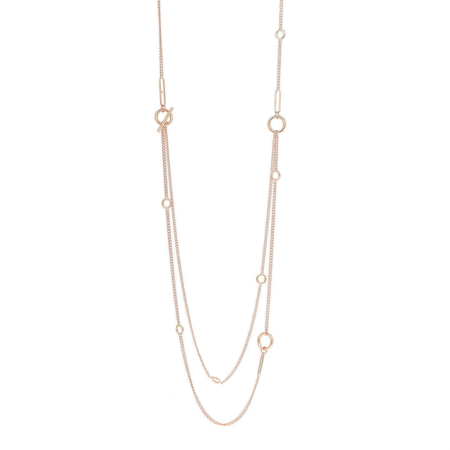 18K Rose Gold Echappee Extra Long Necklace