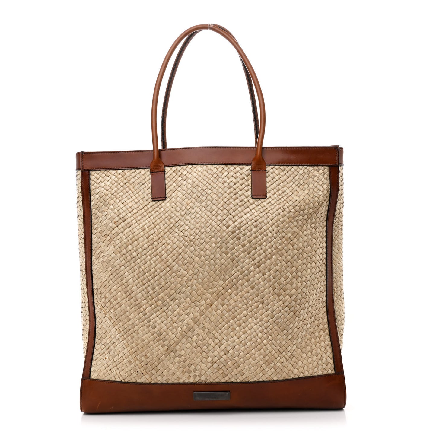 Prorsum Buffalo Raffia Tote Dark Tan