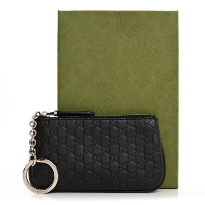 Gucci Microguccissima Key Ring Coin Case Black 10 of 10