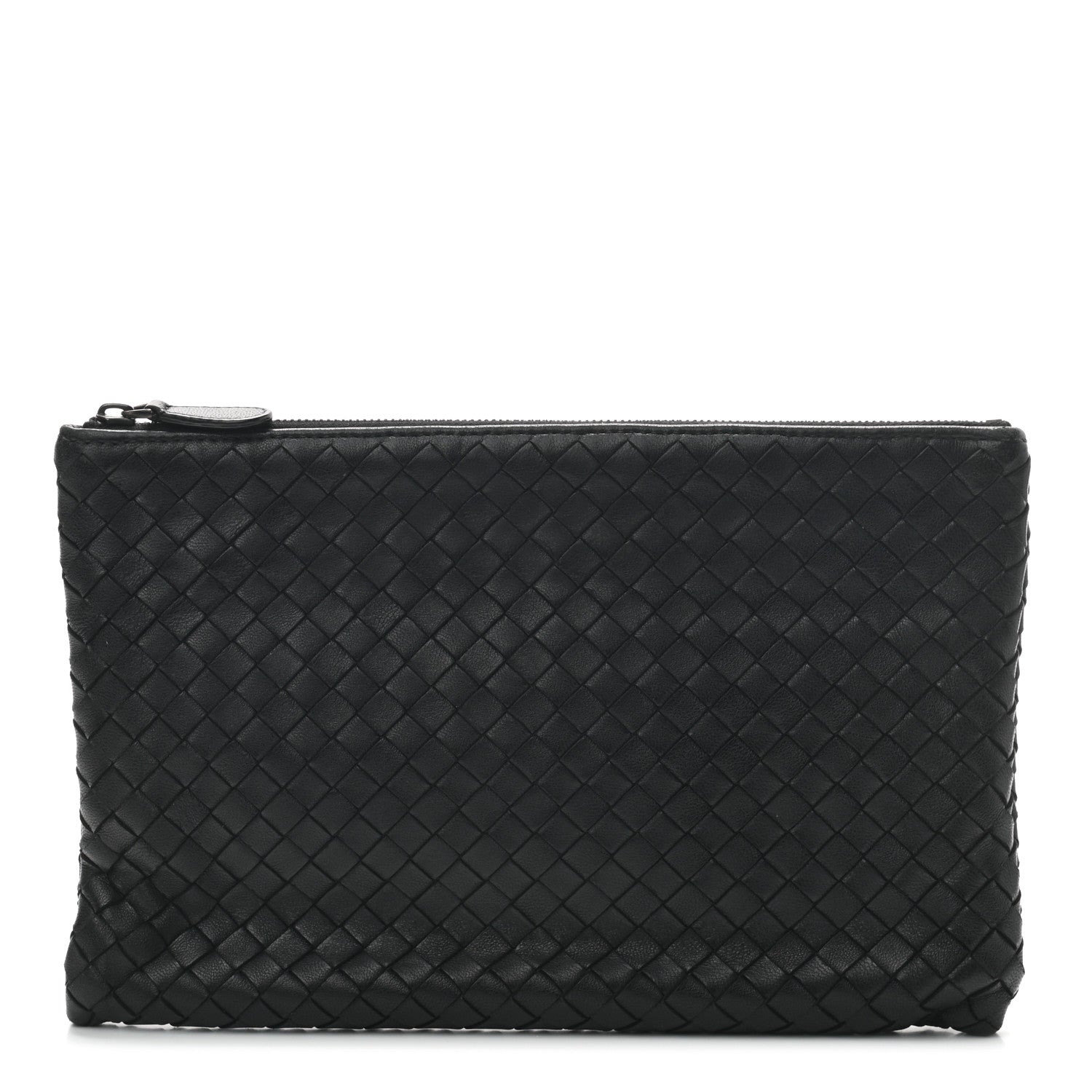 Bottega Veneta Nappa Intrecciato Medium Zip Pouch Black 1 of 6