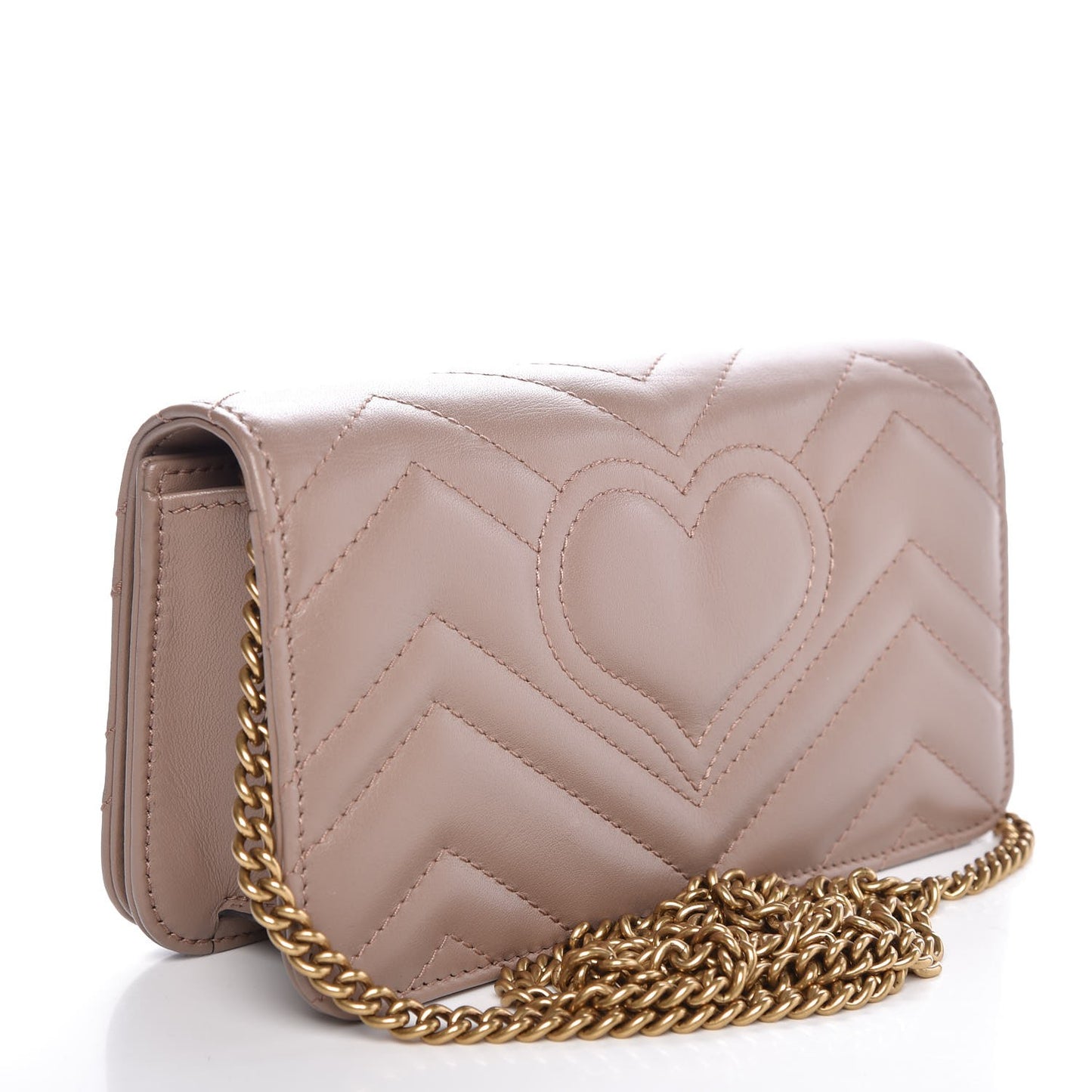 Calfskin Matelasse GG Marmont Mini Bag Porcelain Rose