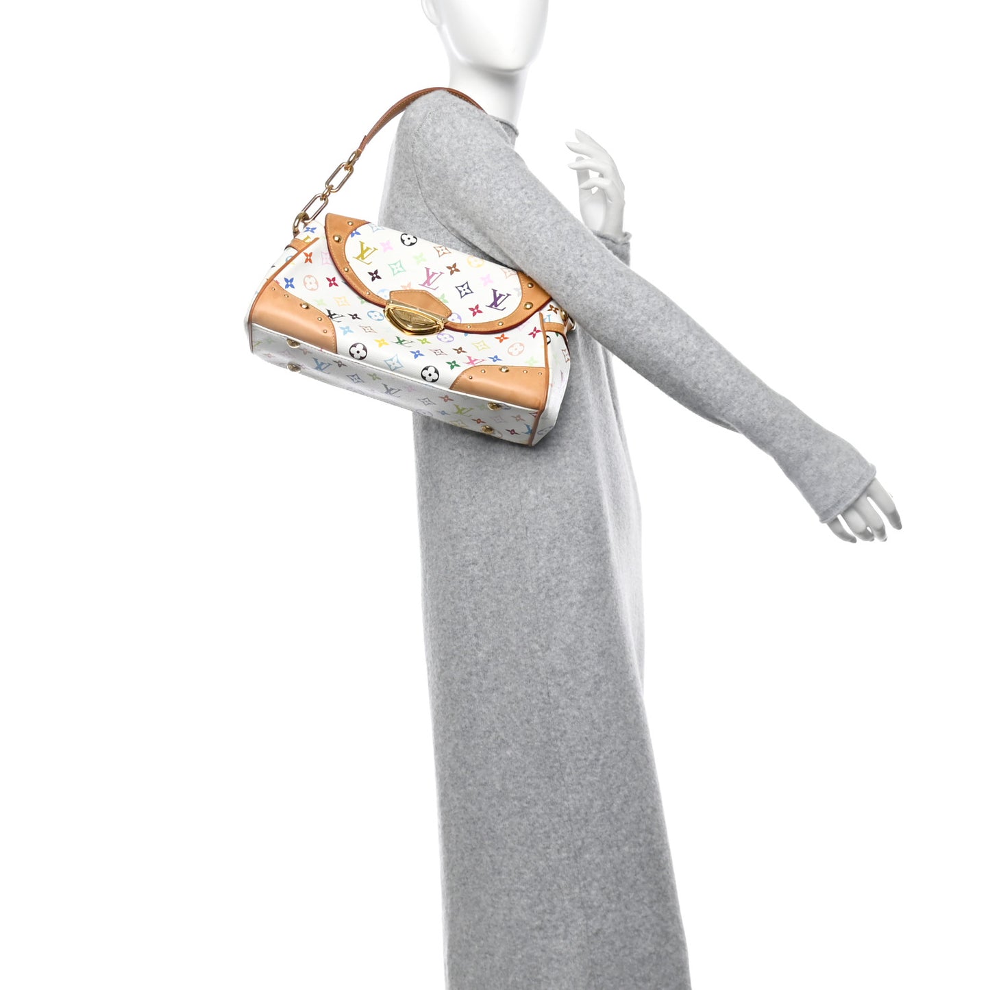 Monogram Multicolor Beverly MM White
