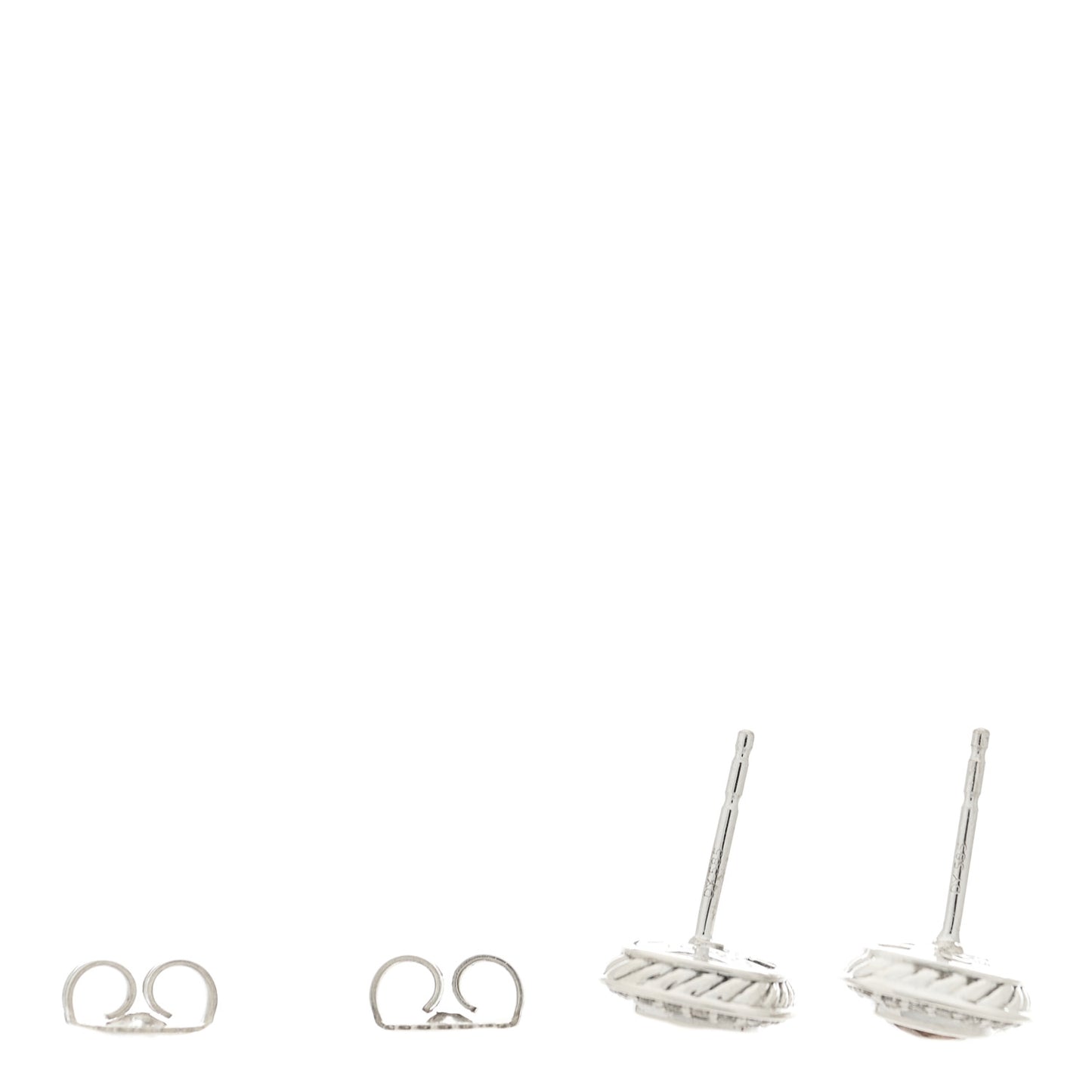 Sterling Silver Diamond Citrine 5mm Petite Albion Earrings