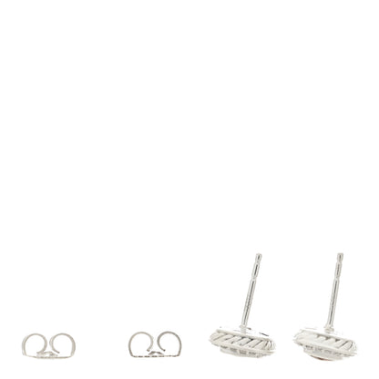 David Yurman Sterling Silver Diamond Citrine 5mm Petite Albion Earrings 4 of 4