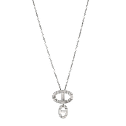 Hermes Sterling Silver Chaine D'Ancre 24 Necklace 1 of 5
