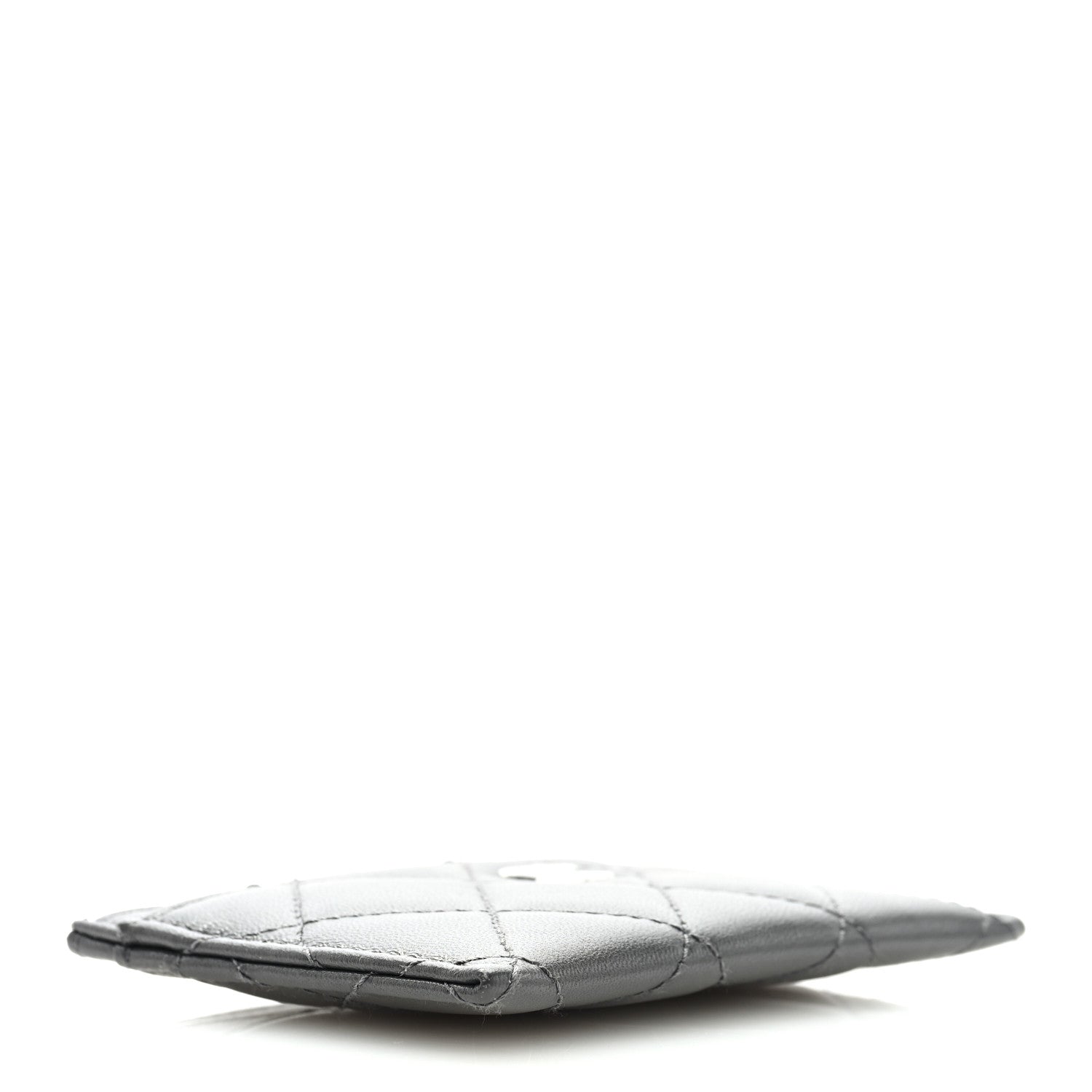 Chanel Lambskin Quilted Card Holder Dark Grey 4 of 7
