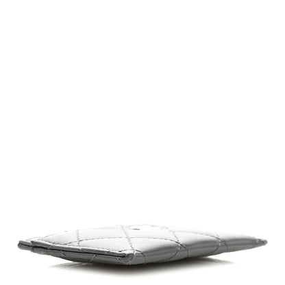 Chanel Lambskin Quilted Card Holder Dark Grey 4 of 7
