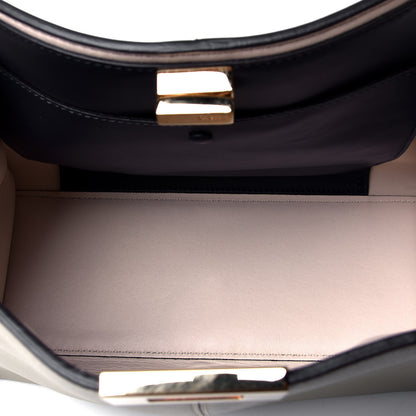 Fendi Vitello Seta Century Medium Peekaboo X-Lite Mandorlo Blueberry 4 of 4