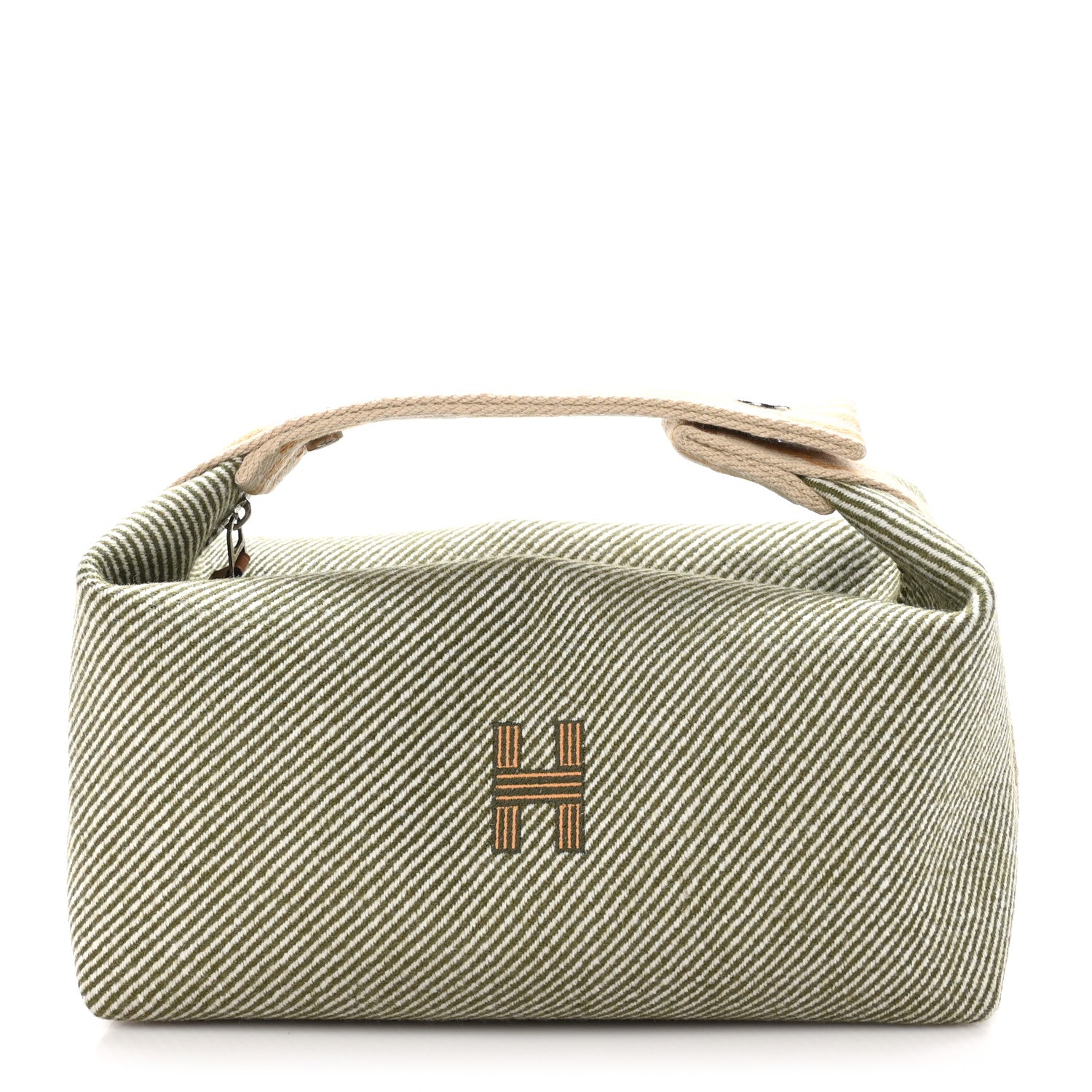 Hermes Wool Small Bride-A-Brac H Natte Pouch Vert Foret 1 of 9