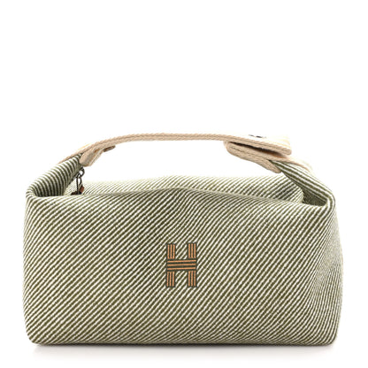 Hermes Wool Small Bride-A-Brac H Natte Pouch Vert Foret 1 of 9