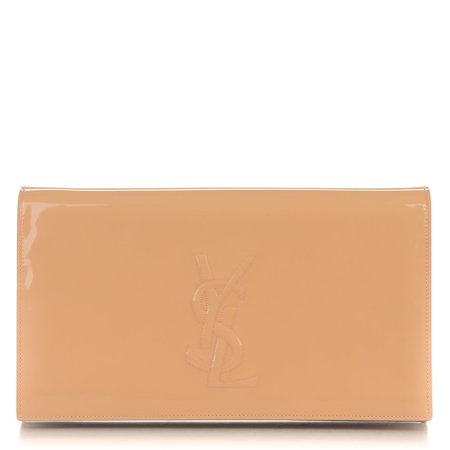 Patent Calfskin Monogram Large Belle De Jour Clutch Chair