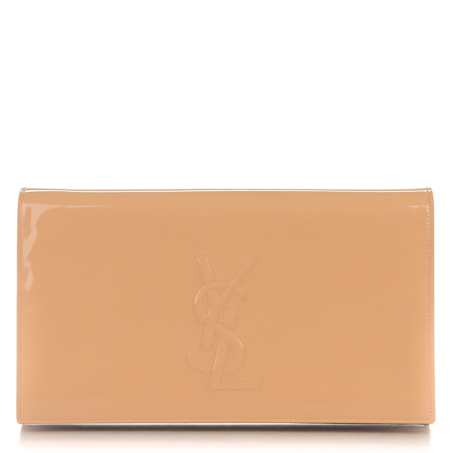 Saint Laurent Patent Calfskin Monogram Large Belle De Jour Clutch Chair 1 of 7