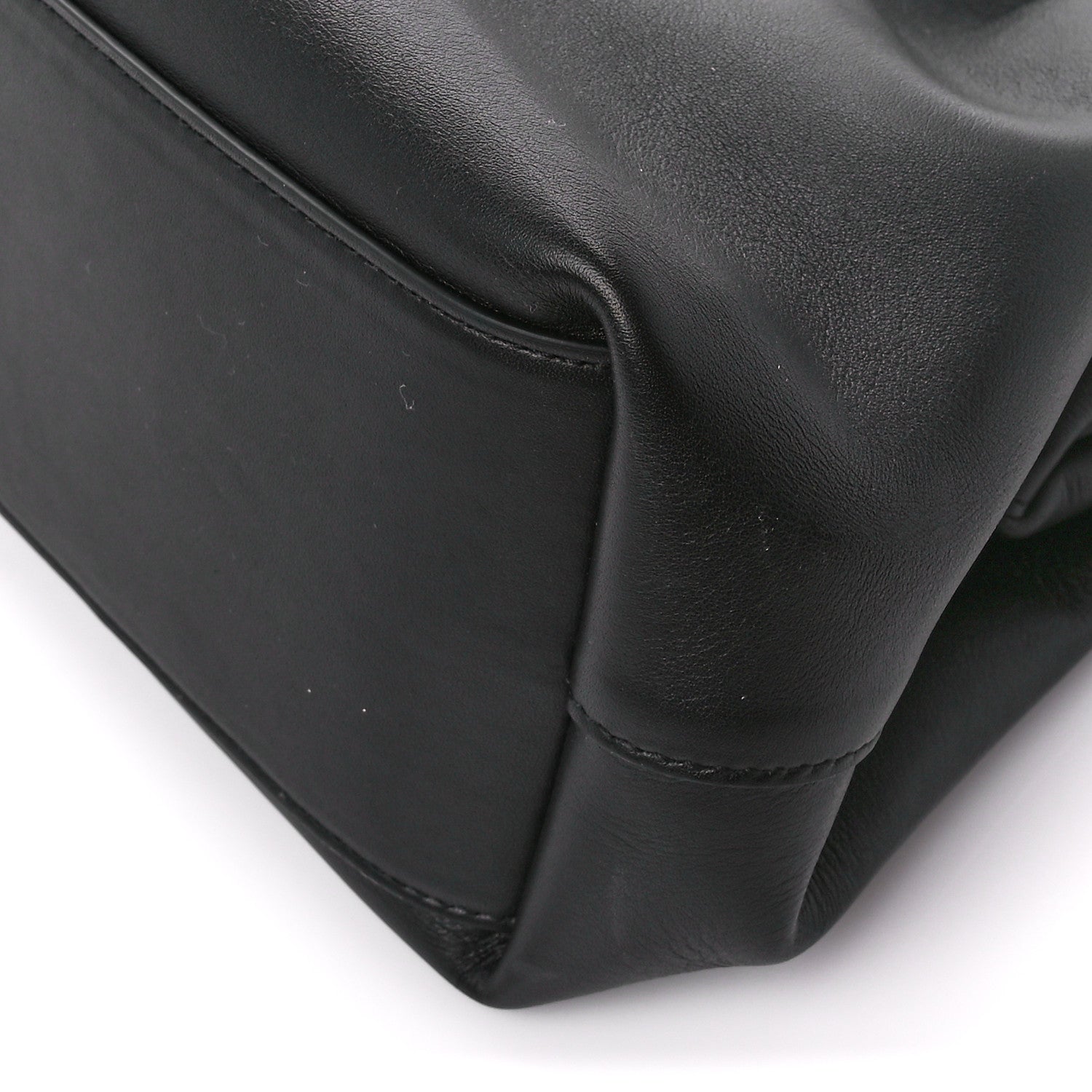 Bottega Veneta Calfskin Medium The Point Triangle Bag Black 9 of 11