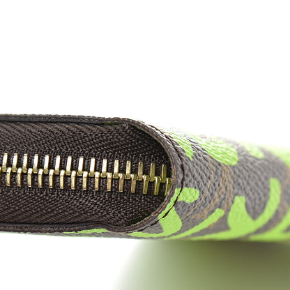 Louis Vuitton Monogram Graffiti Zippy Wallet Green 8 of 10