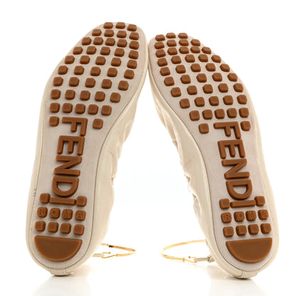 Fendi Vitello Filo Ballerina Flats 38.5 Shell 5 of 9