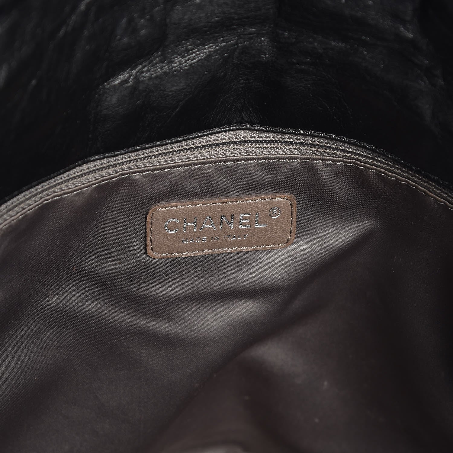 Chanel Glazed Calfskin Twisted Maxi Flap Black 6 of 13