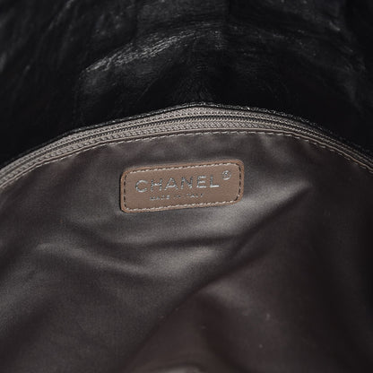 Chanel Glazed Calfskin Twisted Maxi Flap Black 6 of 13