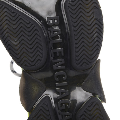 Balenciaga Fabric Mesh Clear Sole Mens Triple S Sneakers 42 Black Yellow Fluo 7 of 7