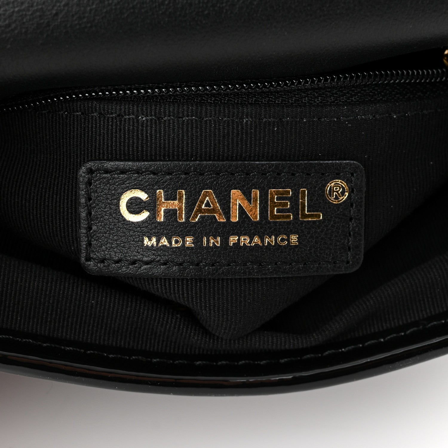 Chanel Tweed Patent School Memory Mini Top Handle Flap Black 6 of 11