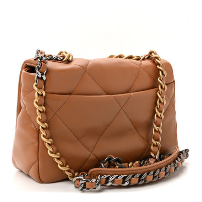Chanel Lambskin Quilted Medium Chanel 19 Flap Brown 3 of 10
